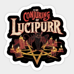 The Conjuring of Lucipurr Occult Gothic Spooky Horror Scary Sticker